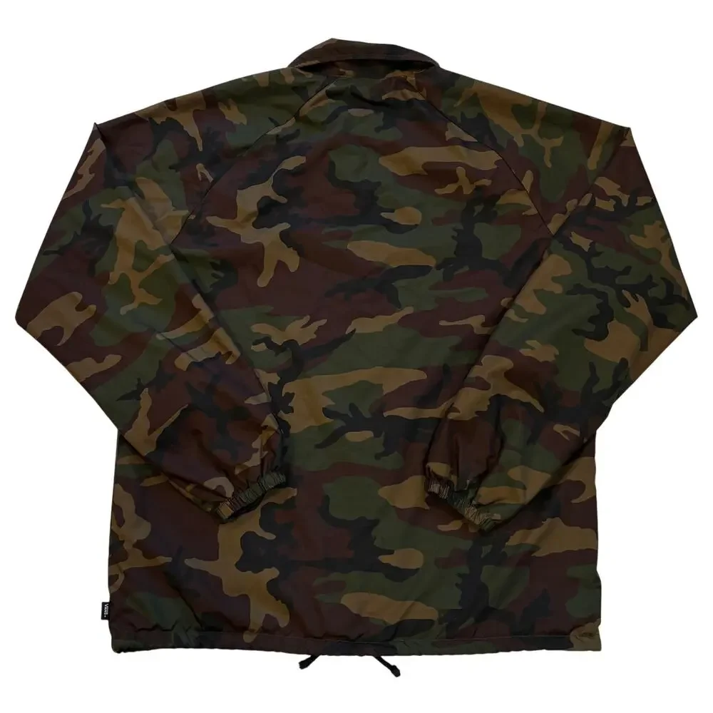 Vans Off The Wall Torrey Lined Windbreaker Mens Size Medium Camo Coaches Jacket